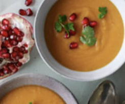Zupa z batata i czerwonej soczewicy