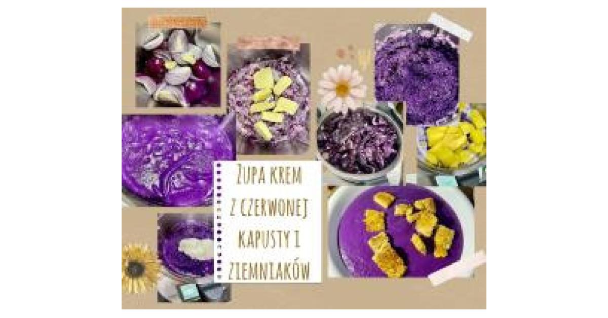 zupa krem z czerwonej kapusty i ziemniaków jest to przepis stworzony